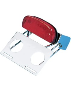 Custom-Rücklicht und verchromte Halterung