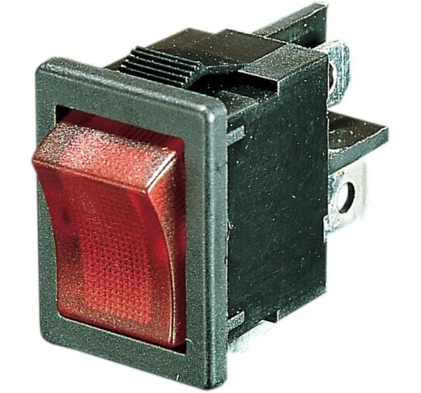 DRAG SPECIALTIES Kabel & Schalter - ROCKER SWITCH ON/OFF RED