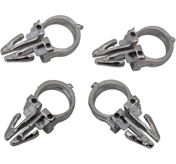 DRAG SPECIALTIES Montagematerial & Zubehör - 3/8 CHR HNDLBR WIRE CLPS