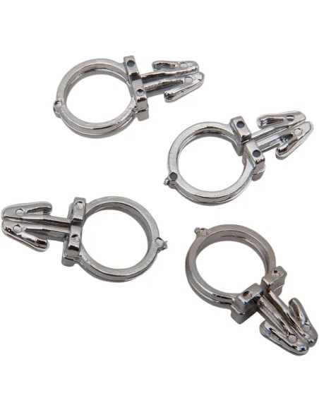 DRAG SPECIALTIES Kabel & Schalter - 1/2 CHR HNDLBR WIRE CLPS