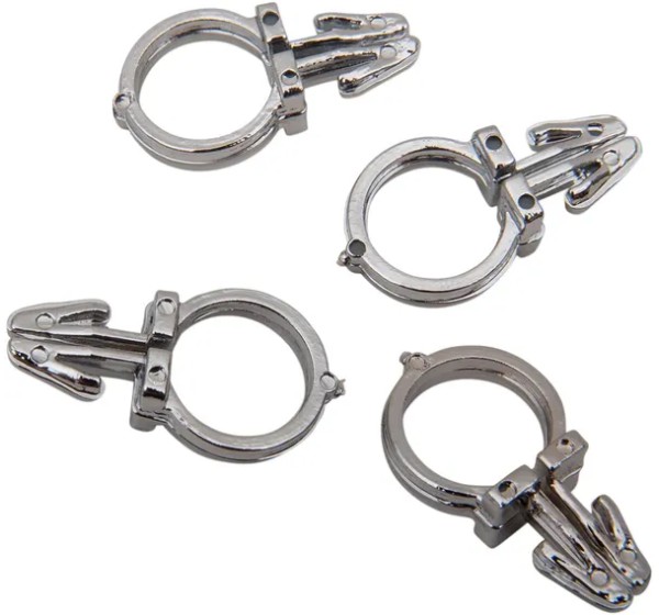 DRAG SPECIALTIES Kabel & Schalter - 1/2 CHR HNDLBR WIRE CLPS
