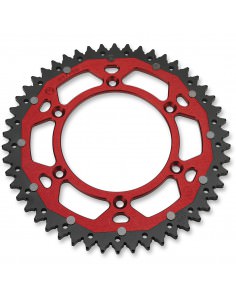 MOOSE RACING HINTERES KETTENRAD / 49 ZÄHNE / 520 TEILUNG / ROT/NATUR / ALUMINIUM/STAHL 2