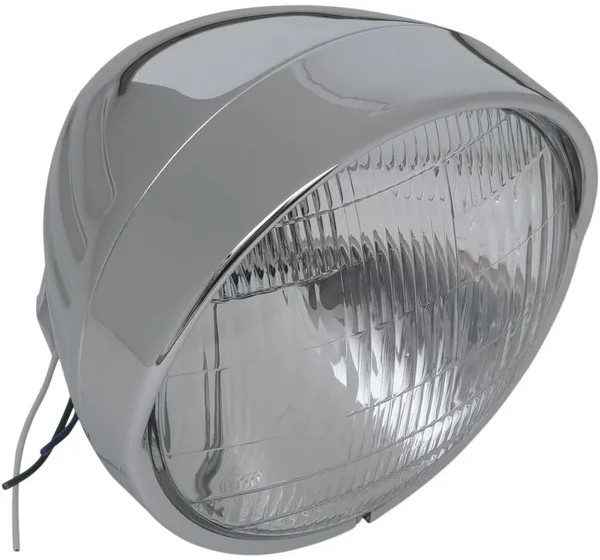 DRAG SPECIALTIES Scheinwerfer - 6 1/2 HEADLIGHT W/VISOR