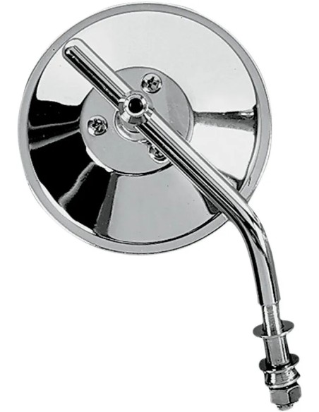 DRAG SPECIALTIES Spiegel - 4ROUND MIRROR ADJ STEM