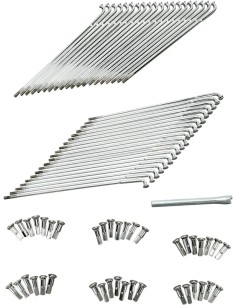 Speichensatz Chrom und Edelstahl