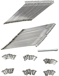 Speichensatz Chrom und Edelstahl