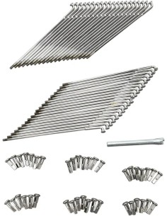 Speichensatz Chrom und Edelstahl