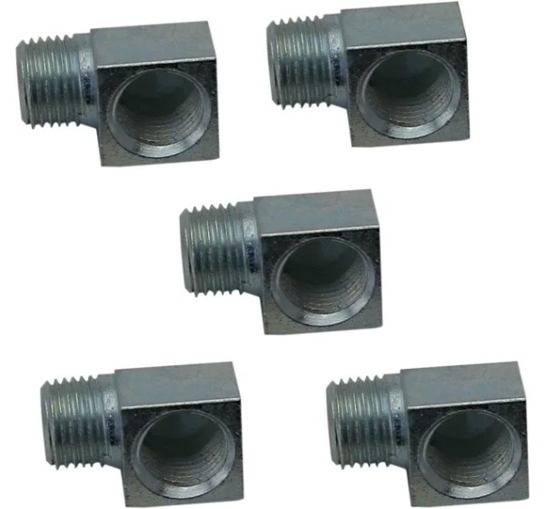 S&S CYCLE Schmiersystem - FITTING OIL 90 DEG 5PK