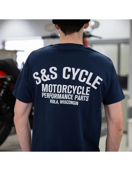 S&S CYCLE T-Shirts, Poloshirts & Tanktops - TEE SHIRT S&S NAVY S
