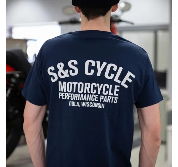 S&S CYCLE T-Shirts, Poloshirts & Tanktops - TEE SHIRT S&S NAVY S