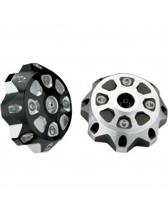 MOOSE RACING TANKDECKEL ALUMINIUM SCHWARZ / SILBER 2