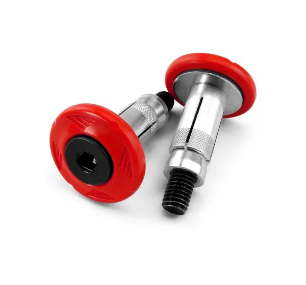 CYCRA Stummellenker & Lenkerenden - GRIP ARMOR W/BAR END RED