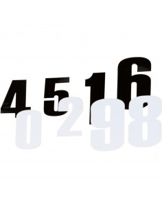 Moose Racing Startnummer Weiß 4.5 # 6 2