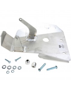 MOOSE RACING MOTORSCHUTZPLATTE ALUMINIUM SILBER 2
