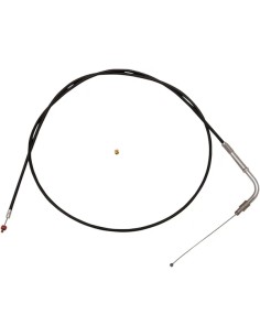Schwarzes Vinyl Gas-/Leerlaufseil