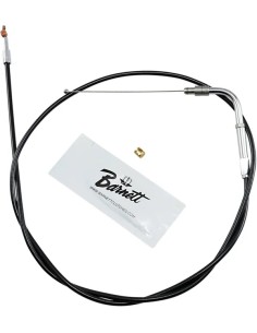 Schwarzes Vinyl Gas-/Leerlaufseil