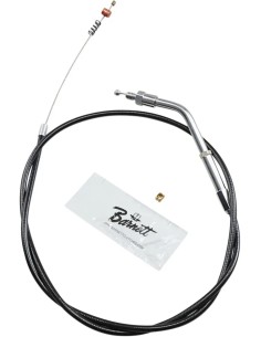 Schwarzes Vinyl Gas-/Leerlaufseil
