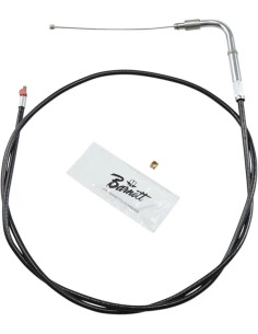 Schwarzes Vinyl Gas-/Leerlaufseil
