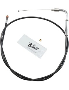 Schwarzes Vinyl Gas-/Leerlaufseil