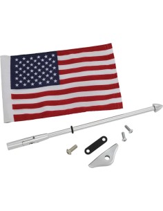Faltbare Fahnenstange mit US-Flagge