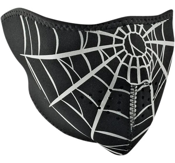 ZAN HEADGEAR Kopf- & Halsbedeckungen - HALF MASK SPIDER WEB