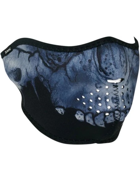 ZAN HEADGEAR Kopf- & Halsbedeckungen - HALF MASK MIDNIGHT SKULL