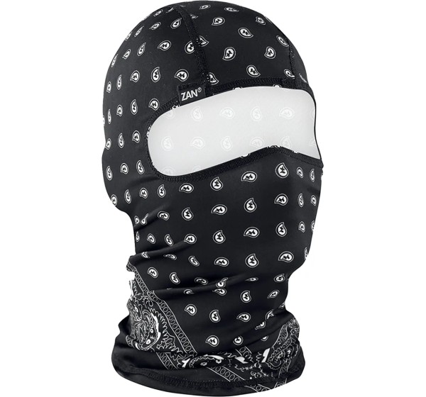 ZAN HEADGEAR Kopf- & Halsbedeckungen - BALACLAVAA POLY BK PAISLEY