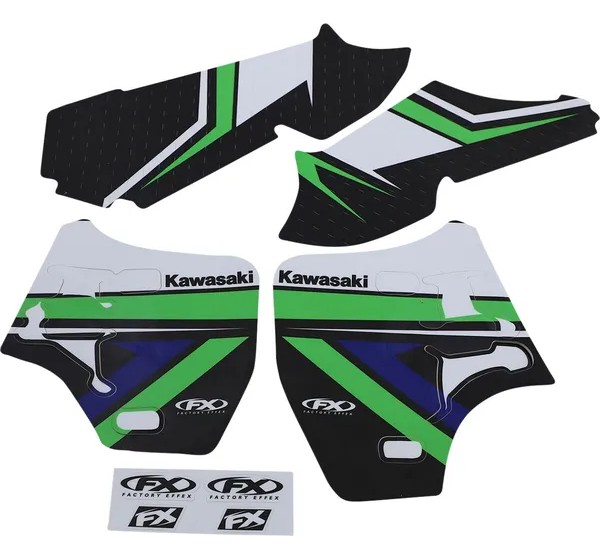 FACTORY EFFEX Dekorsätze & Aufkleber für KAWASAKI KX 500 E 1989-2004