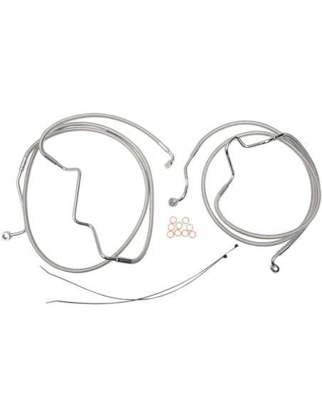 MAGNUM SHIELDING Brems- & Kupplungsleitungen für Harley Davidson FLHTK 1868 ABS 2019-2024