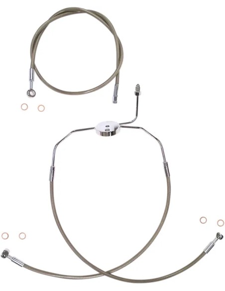 MAGNUM SHIELDING Brems- & Kupplungsleitungen für Harley Davidson FLHR 1450 2000-2006