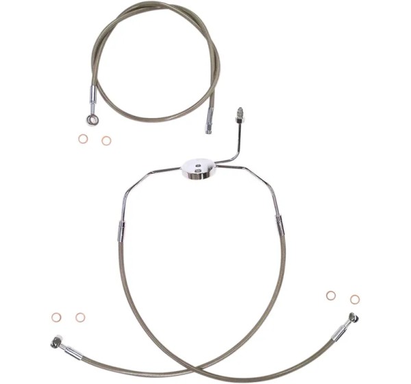 MAGNUM SHIELDING Brems- & Kupplungsleitungen für Harley Davidson FLHR 1450 2000-2006