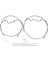 BP ABS Touring Lower +4" 35° Radial Bremsleitungs-Kit