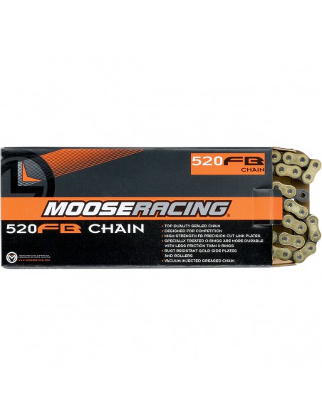 MOOSE RACING KETTE 520-FB / 110 GLIEDER / O-RING / GOLD