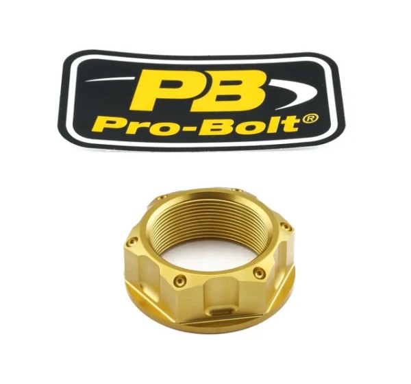 PRO BOLT Federung vorne - NUT TOP YOKE M28X1.00 GOLD