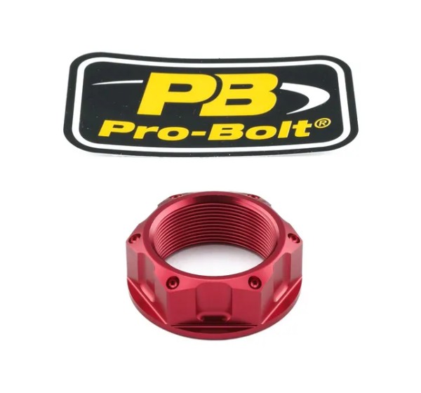 PRO BOLT Federung vorne - NUT TOP YOKE M28X1.00 RED