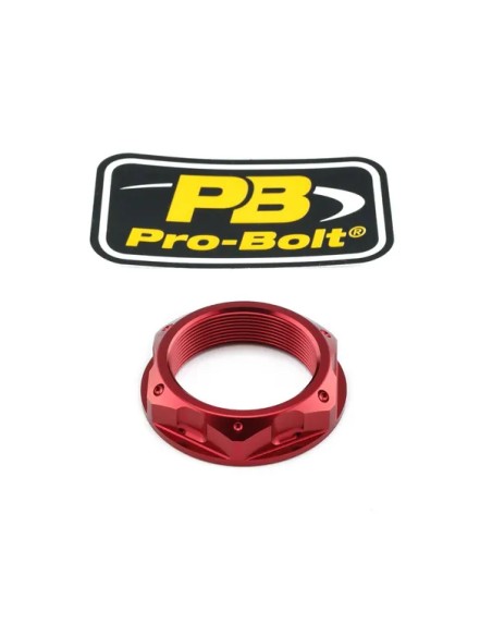 PRO BOLT Federung vorne - NUT TOP YOKE M33X1.00 RED
