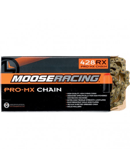 MOOSE RACING KETTE 428-RXP / 110 GLIEDER / PRO-MX / GOLD