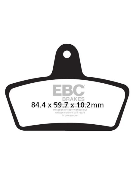 EBC Bremsbeläge & Bremsbacken - BRAKE PAD FA SER ORGANIC