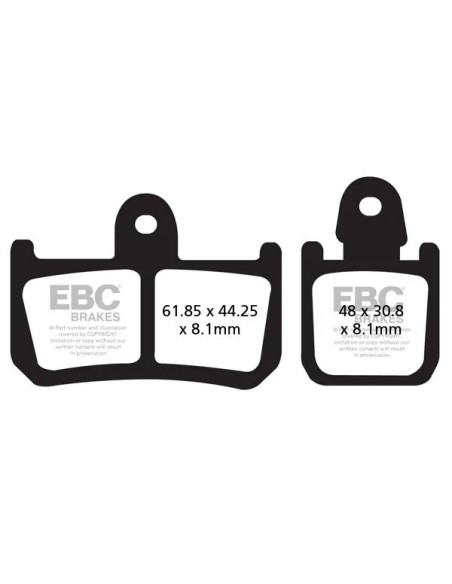 EBC Bremsbeläge & Bremsbacken für YAMAHA VMX 1700 ABS 2009-2017