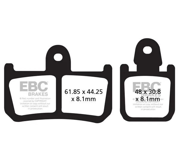 EBC Bremsbeläge & Bremsbacken für YAMAHA VMX 1700 ABS 2009-2017