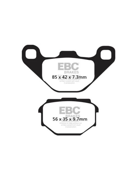 EBC Bremsbeläge & Bremsbacken für MALAGUTI F10 50 1991-1993