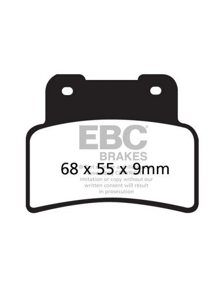 EBC Bremsbeläge & Bremsbacken für KYMCO XCITING 400 I ABS 2014-2020