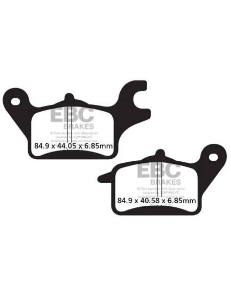 EBC Bremsbeläge & Bremsbacken für HONDA AFS 110 2012-2016