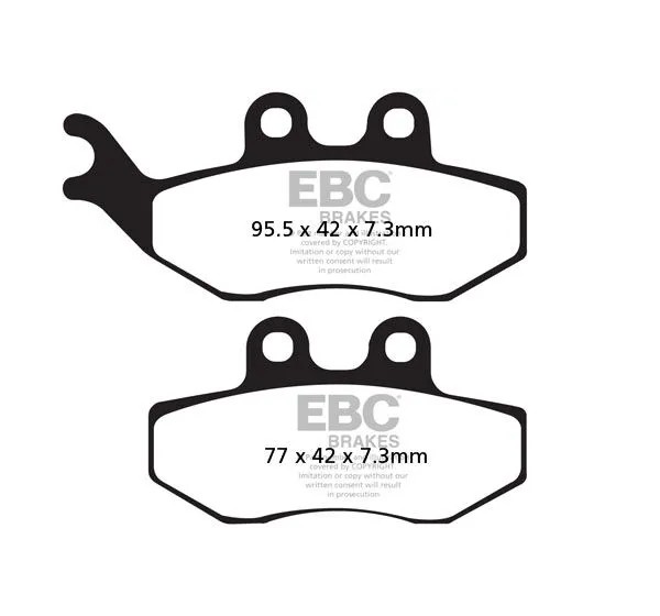 EBC Bremsbeläge & Bremsbacken für PEUGEOT SATELIS 125 2007-2013