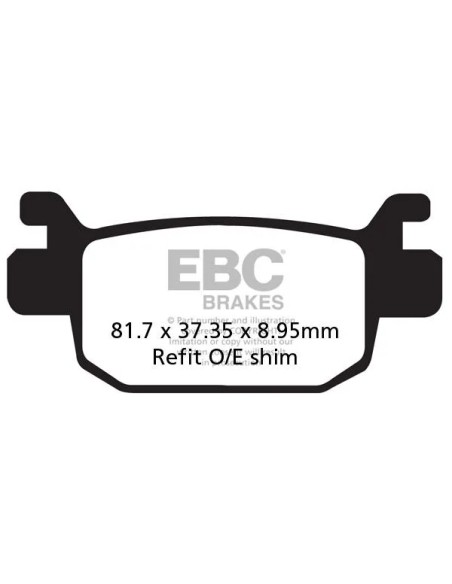 EBC Bremsbeläge & Bremsbacken für HONDA SH 125 I ABS 2013-2022