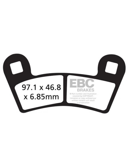 EBC Bremsbeläge & Bremsbacken für POLARIS RANGER RZR 570 4X4 2012-2020