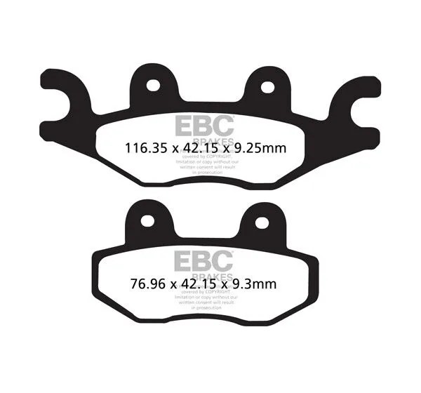 EBC Bremsbeläge & Bremsbacken für CECTEK KINGCOBRA 500 IX EFI 4X4 2009-2010
