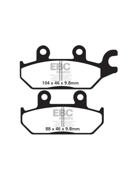 EBC Bremsbeläge & Bremsbacken für CAN AM (BRP) MAVERICK 1000 R EFI 4X4 2014-2017