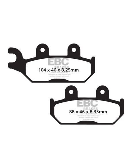 EBC Bremsbeläge & Bremsbacken für CAN AM (BRP) MAVERICK 1000 R EFI 4X4 2014-2017