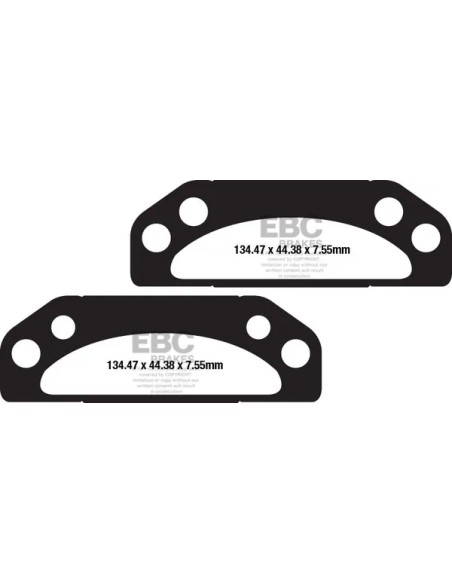 EBC Bremsbeläge & Bremsbacken für POLARIS RANGER RZR 800 4X4 2008-2014